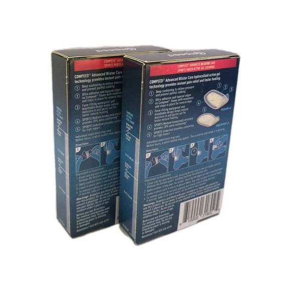 (2) NEW Compeed Adv Blister Care 9-Cnt Sports Mixed Hydrocolloid Exp 12-2025 - Picture 4 of 6